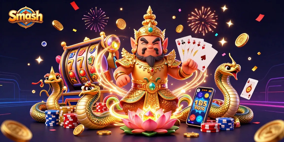 Spin to win exciting prizes at Smash Casino with thrilling games and vibrant visuals!