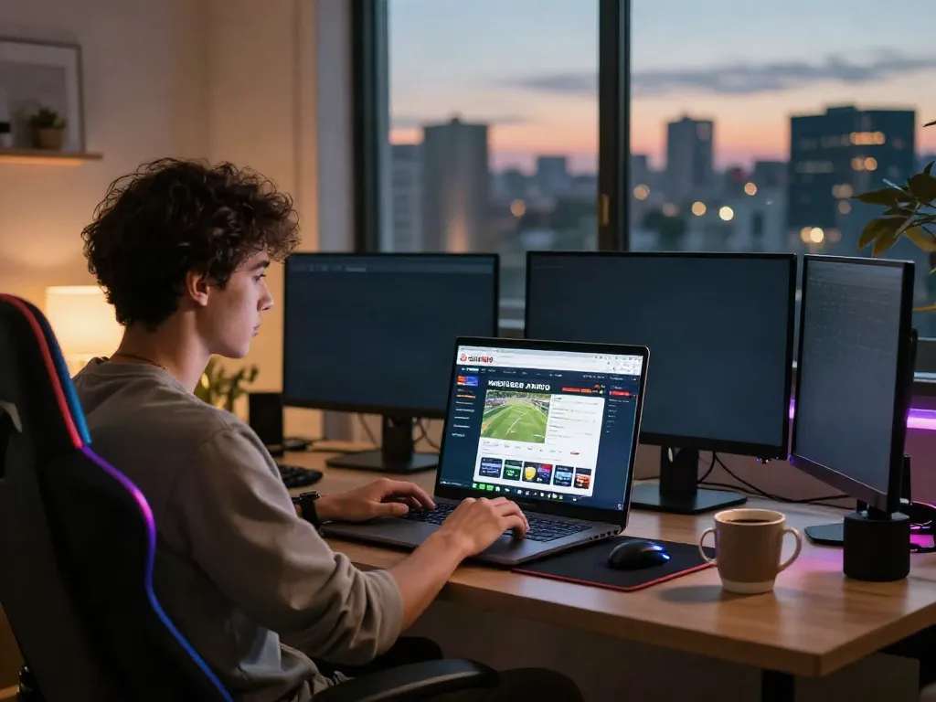Engaging user experience on GEM88 online gambling platform from home.