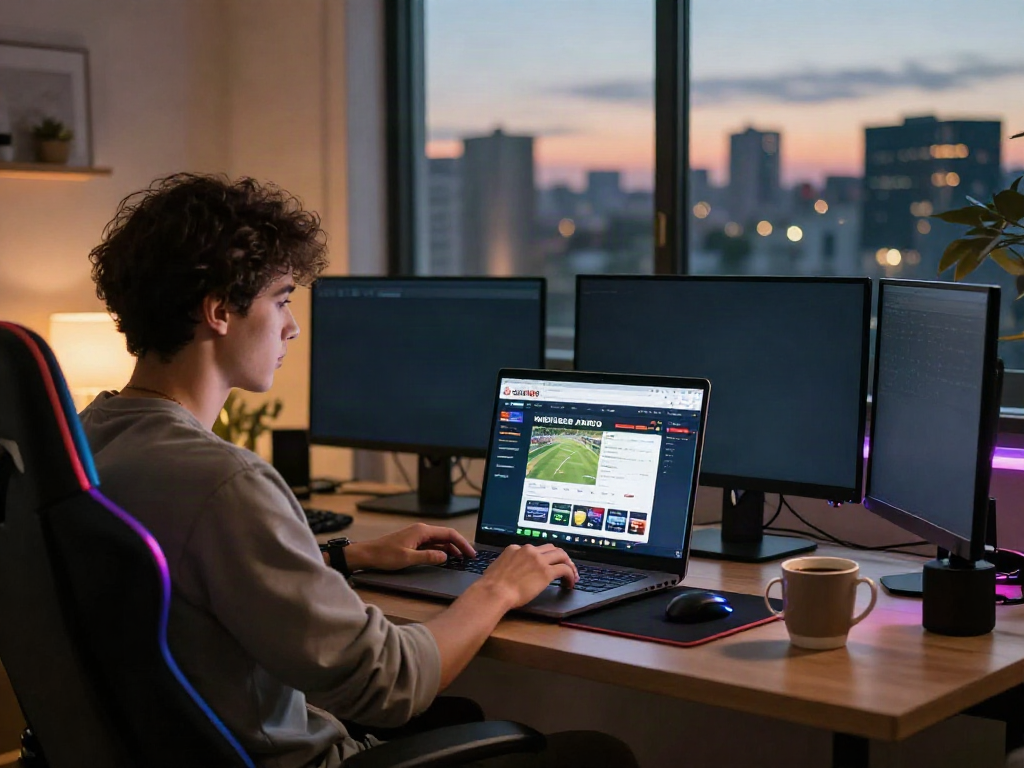 Engaging user experience on GEM88 online gambling platform from home.