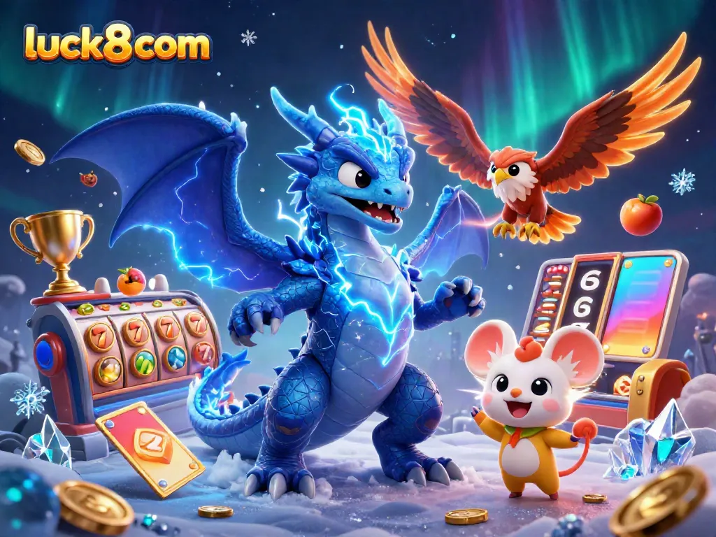 Engage with luck8 com's casino adventures featuring vibrant slot game characters and exciting game elements.