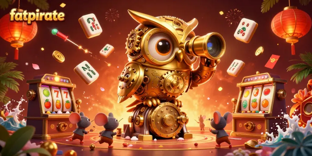 Engage with the fatpirate experience in this dynamic casino scene, filled with animated characters and vibrant game elements.