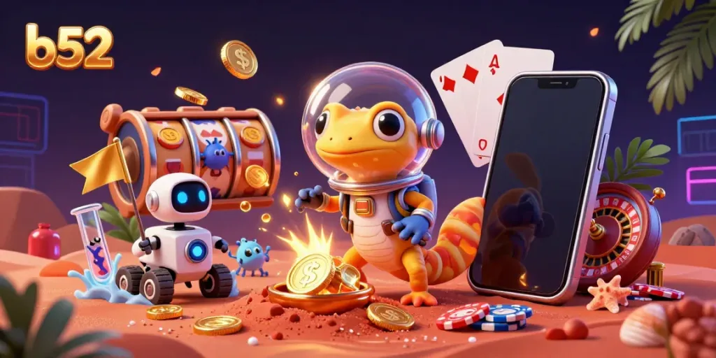 Experience the excitement at b52 casino with a unique Martian adventure, showcasing slots and games.