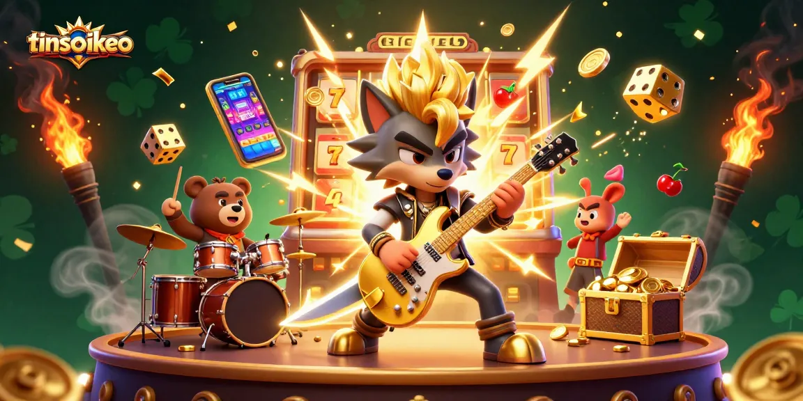Catch the thrill with tinsoikeo while winning at a vibrant casino featuring cartoon characters.