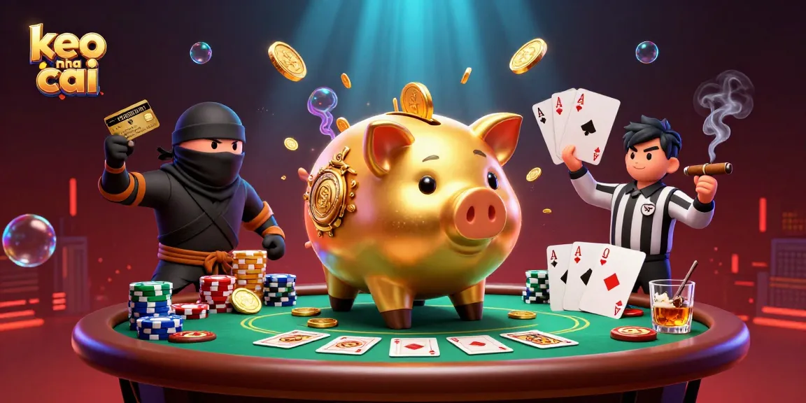 Engage in keo nha cai action with a dynamic casino scene featuring colorful poker elements.