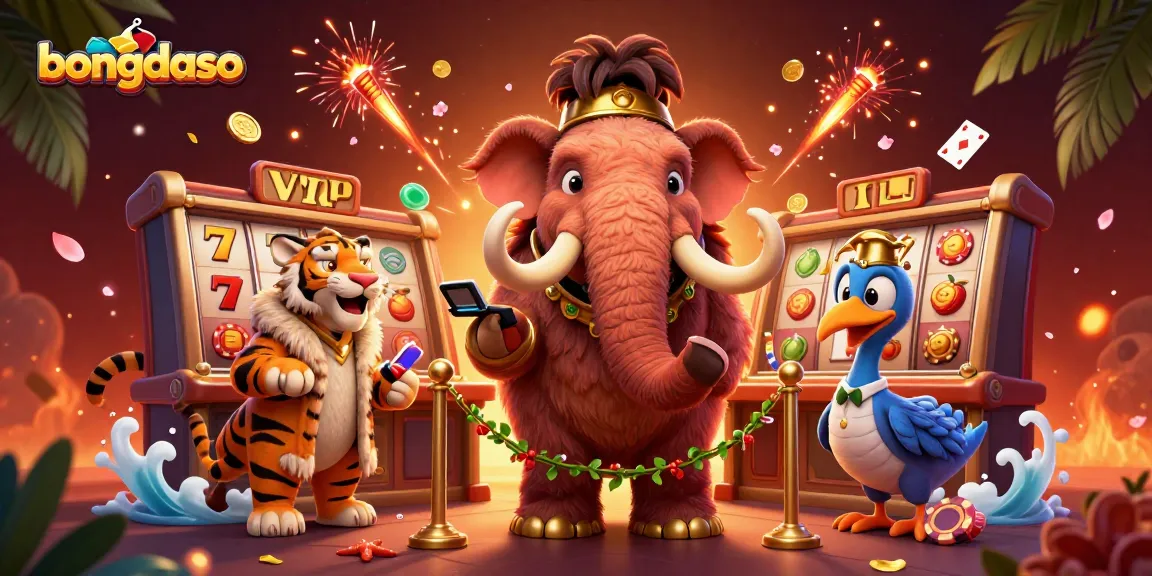 Bettors engage in thrilling action representing bongdaso with cartoon characters in a vibrant casino scene.