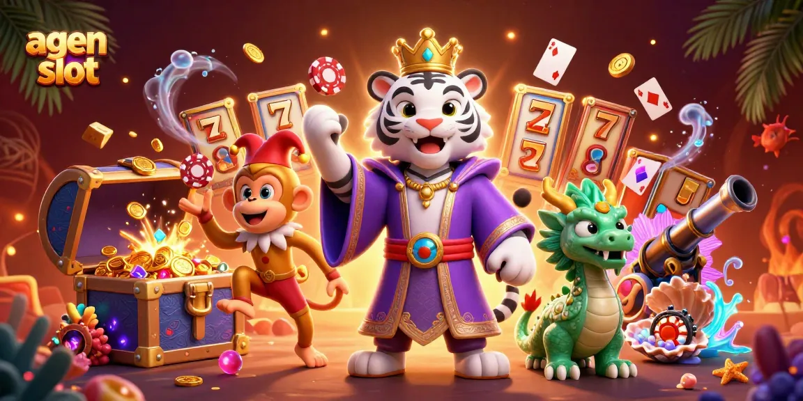 Permainan agen slot yang mengasyikkan dengan karakter unik dan elemen kasino yang memukau.