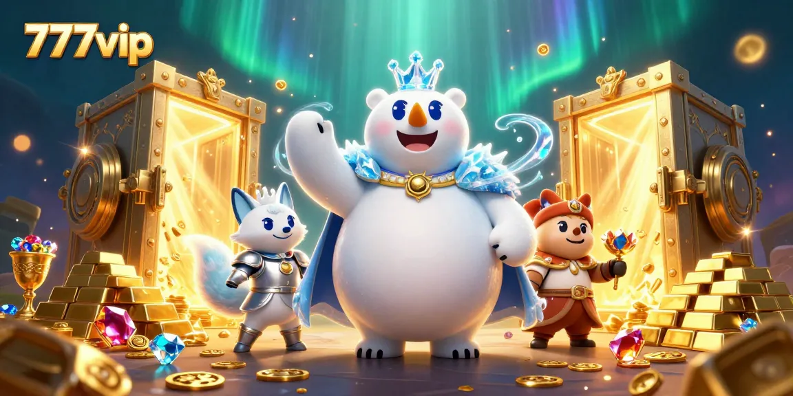 Join in on the thrilling action at 777vip with a stunning 3D illustration of majestic characters and treasure